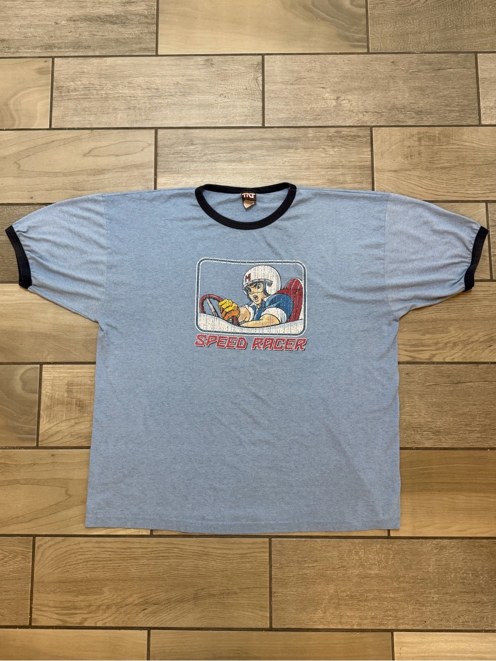 Vintage Y2K Speed Racer TNT Ringer Tee